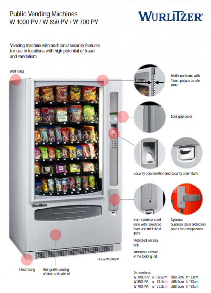 Verkaufsautomat Wurlitzer 1000 - Public vending
