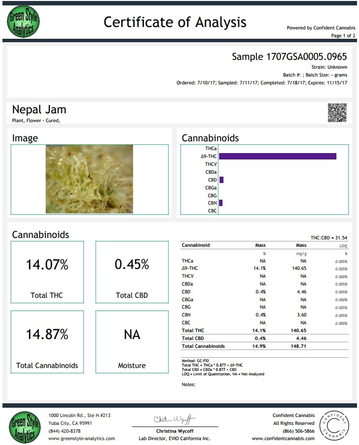 NepalJamcannabinoides